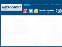 Tablet Screenshot of metrocreditpanama.com